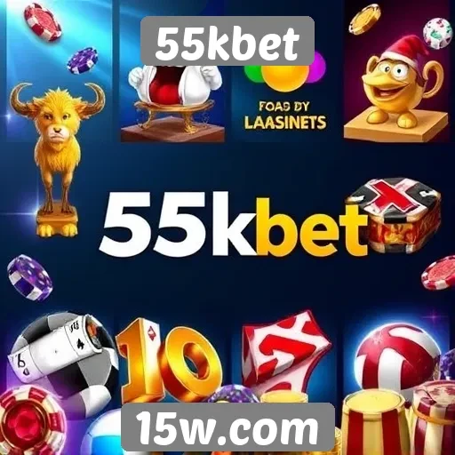 Diversidade de jogos disponíveis no 55kbet