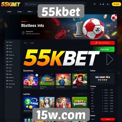 Interface e usabilidade do site 55kbet para usuários