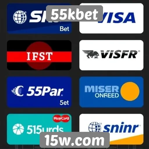 Métodos de pagamento disponíveis no 55kbet