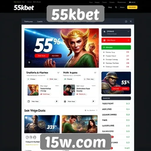 Usabilidade e design do site 55kbet analisados